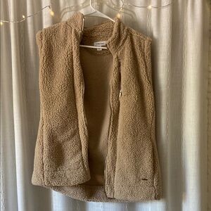 Women’s Calvin Klein tan wool vest